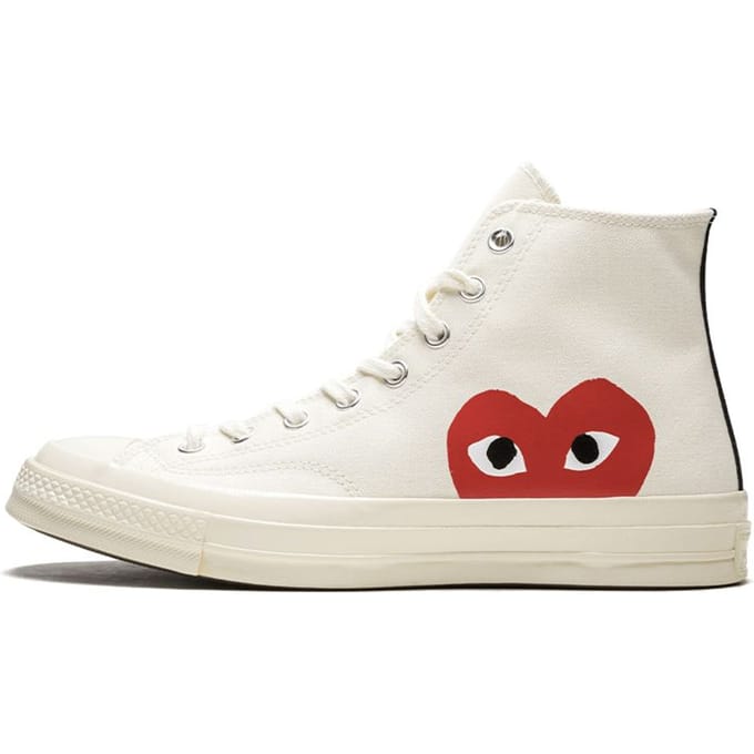 Comme des Garçons Play x Converse Chuck 70 High 'Milk' 36.5 white