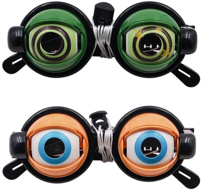 Onf3 - Leuke bril speelgoed - Grote ogen kostuum accessoires
