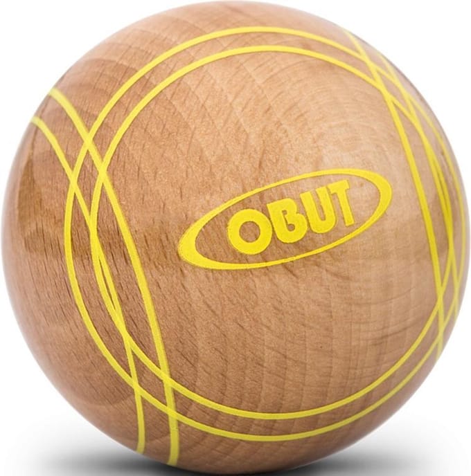 OBUT Houten kinder boules gele striage 2