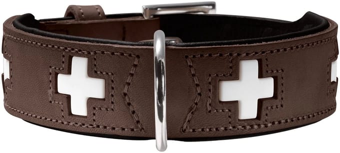 Hunter Hondenhalsband Swiss Bruin Maat 60