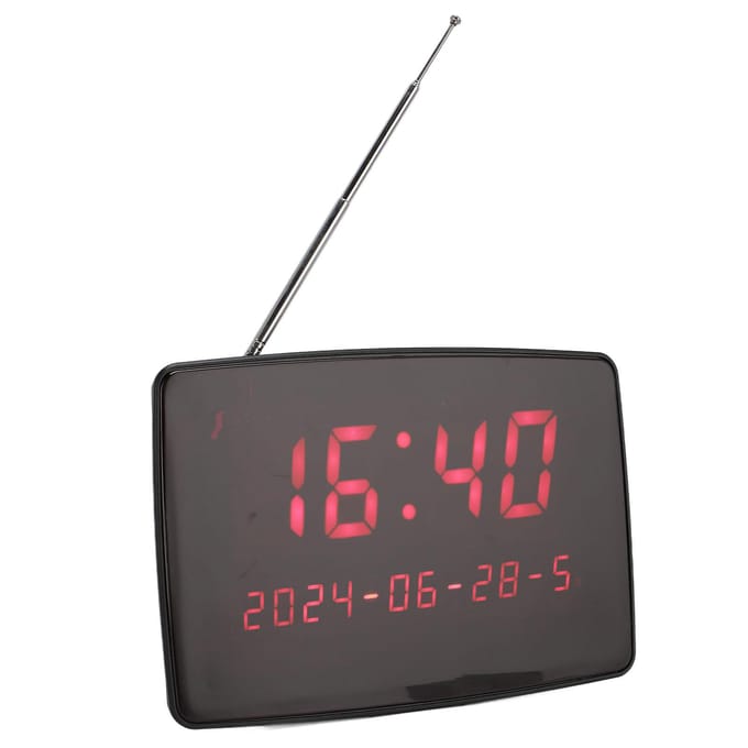 Draadloos Oproepsysteem voor Restaurants IPX4 Waterdicht 20 Knoppen Zender en 1 Digitale Display US Plug black