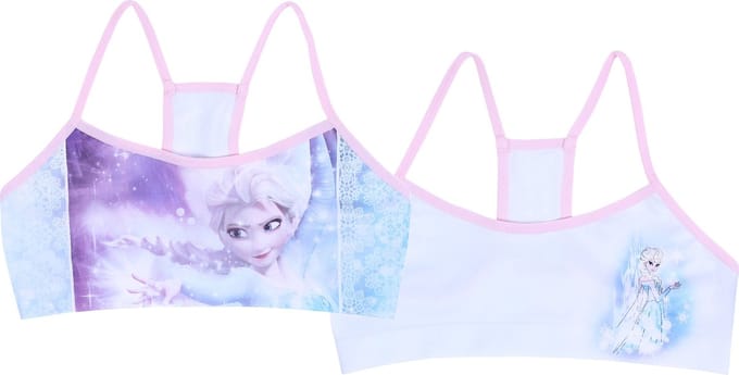 2x DISNEY FROZEN blauw topje