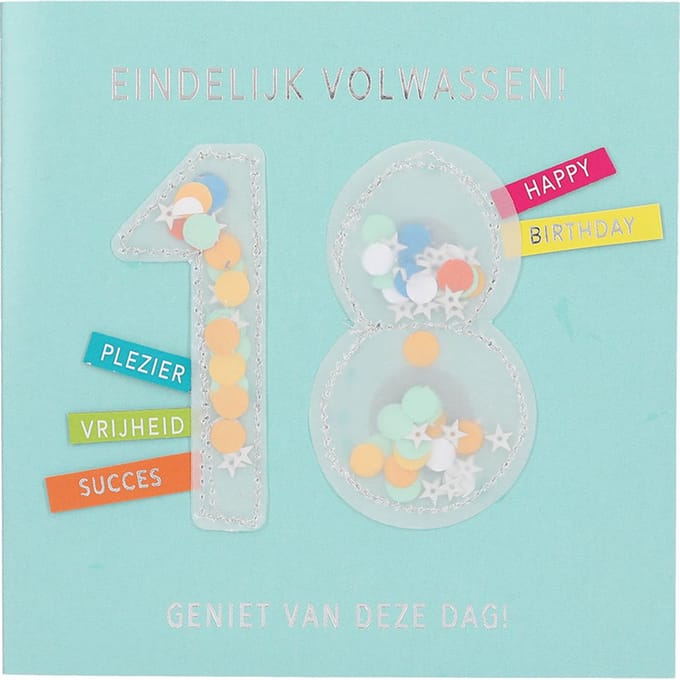 Depesche - Paper love wenskaarten - mot. 01 - 18 jaar