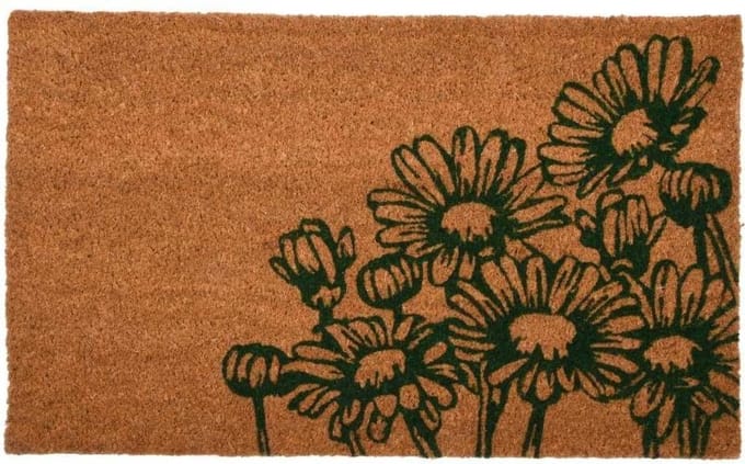 Esschert Design Deurmat | van kokosvezels | Bloemen