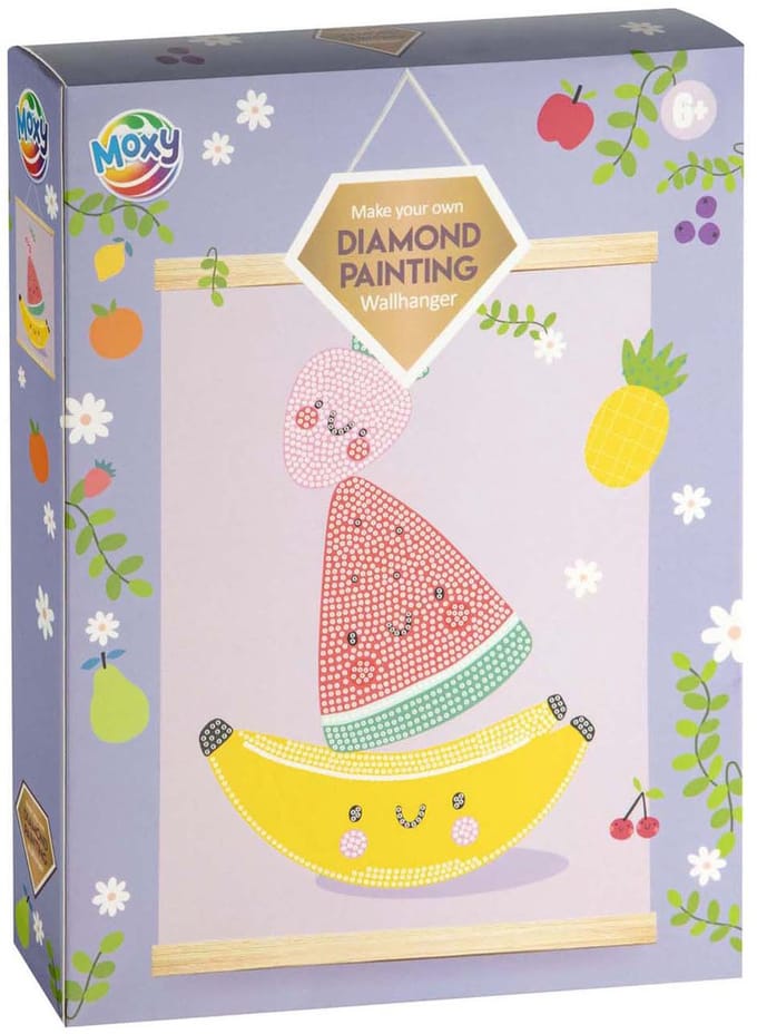 Creative Craft Group diamond painting wandhanger fluweel fruit set.