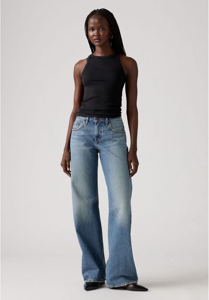 straight fit jeans van puur katoen