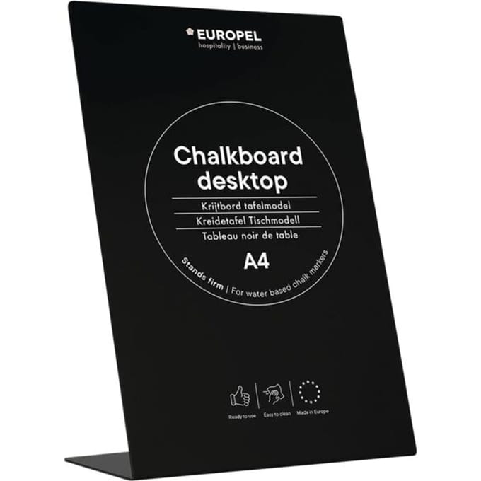 Krijtbord tafelstandaard »L-standaard« A4 zwart 1 stuk