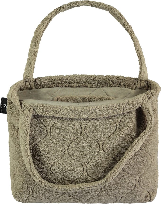 Wallabag - Tote Bag - Luiertas - Shopper - Mom Bag Sharpa Teddy Light Brown