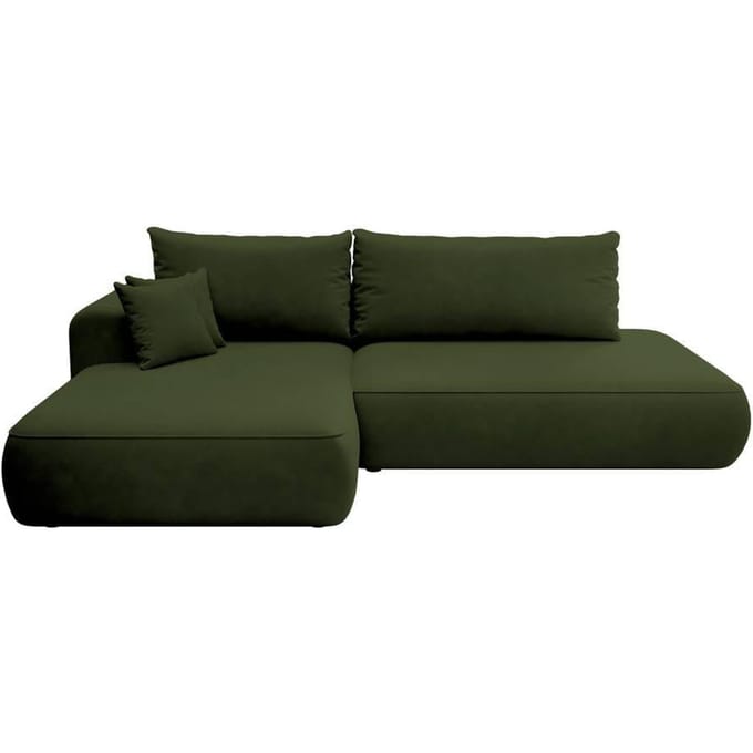 Hoekbank met slaapfunctie Fermizzi links chenille | Selsey Design