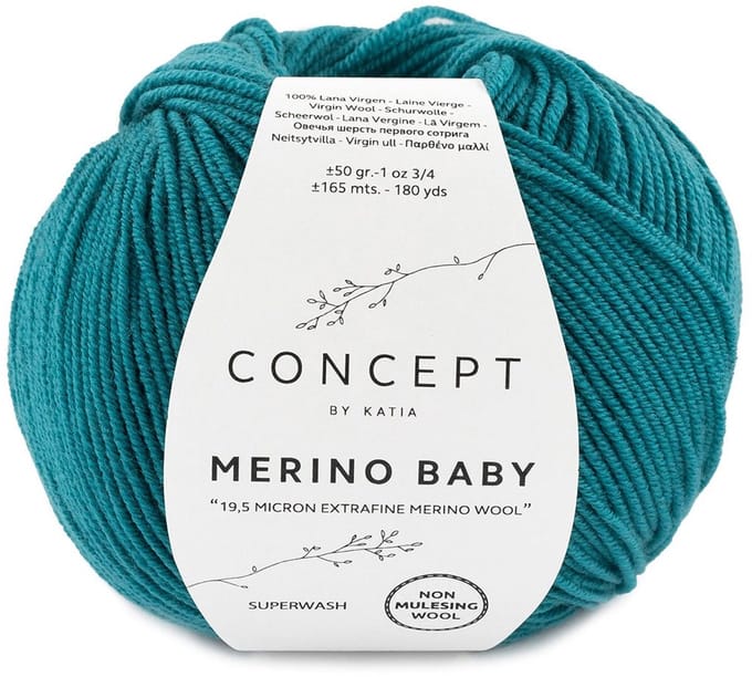 Katia Concept Merino Baby - 75 smaragdgroen - Wol Garen