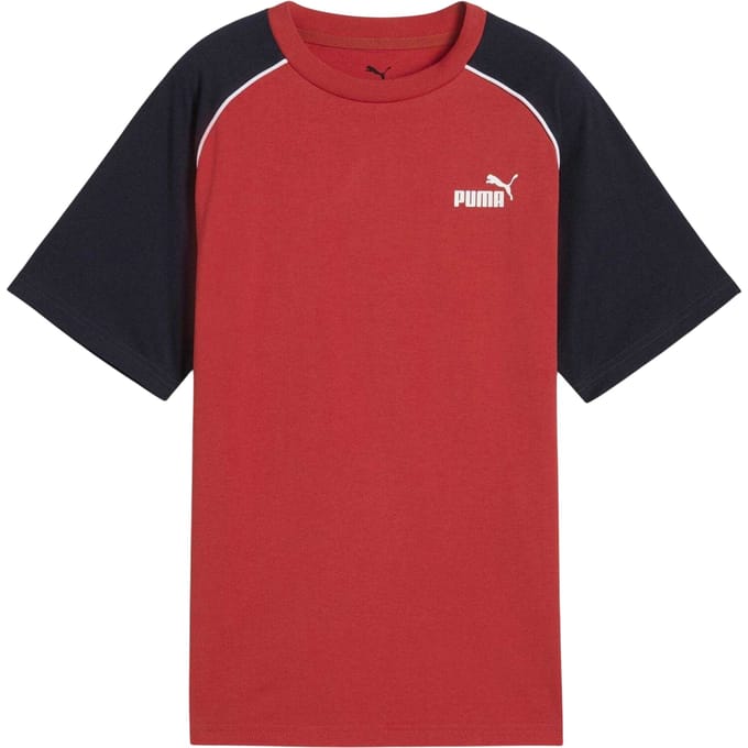 Puma Kinder/Kinder-T-shirt met gekleurd blok (Rood)