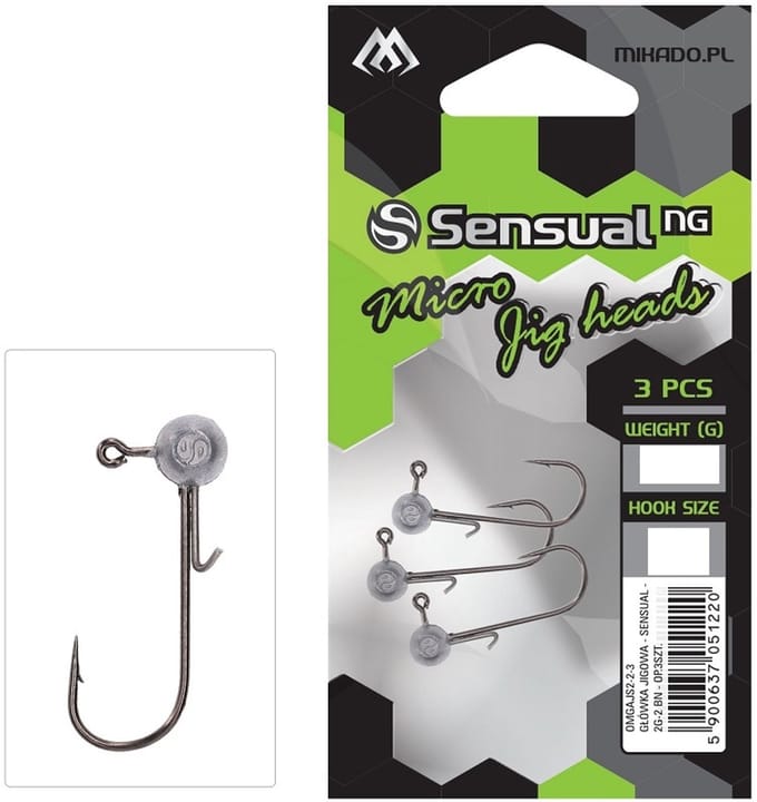 Mikado Jigkop 1g Maat 4 – Loodkop – Baars Forel – 3 stuks