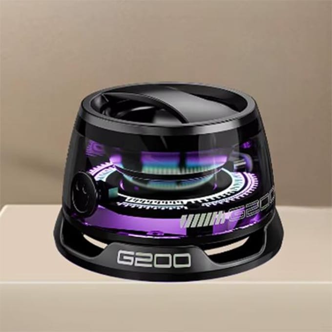 G200 Bluetooth 5.3-luidspreker Mini-luidspreker Draagbare magnetische luidspreker Multifunctionele RGB-luidspreker RGB-verlichting 7 uur speeltijd zwart