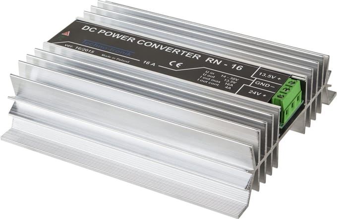 Inne RN-16 Serie - Spanningsomvormer - 24V/12V - 16A - Beveiliging
