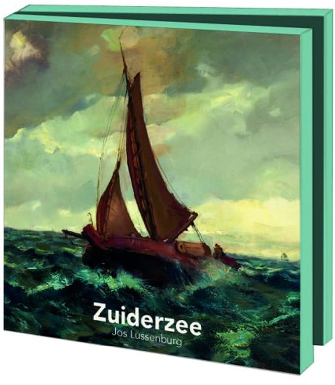 Kaartenmapje met env, vierkant: Zuiderzee, Jos Lussenburg