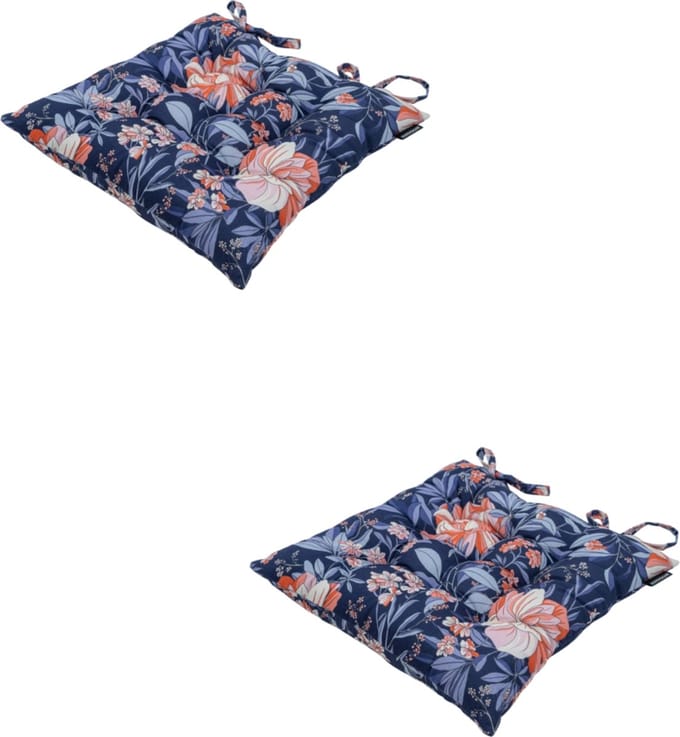 Madison - Zitkussen - Universeel - 2 stuks - 46 x 46 cm - Maxime Indigo - Tuin - Toscane