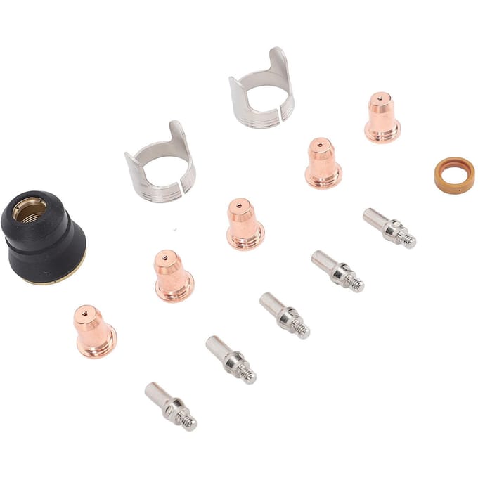 Ensemble de 14 pièces de consommables pour torche plasma Électrode Buse Cache de protection Support pour CUT 55DS Pro CUT 65DS