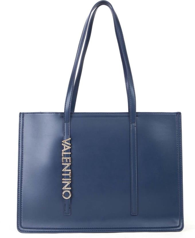 VALENTINO Schoudertas Wall Re Shopping Bag Blu Donkerblauw