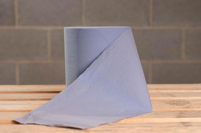 Gerecyclede Handdoekrollen Papier Blauw 2-laags 120m (6 Rollen)
