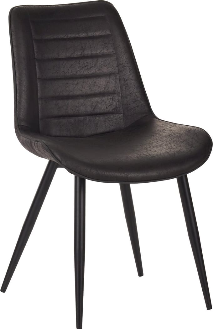 Colenis® - New Manila Eetkamerstoel - Set Van 6 - Zwart - Microfiber - Design