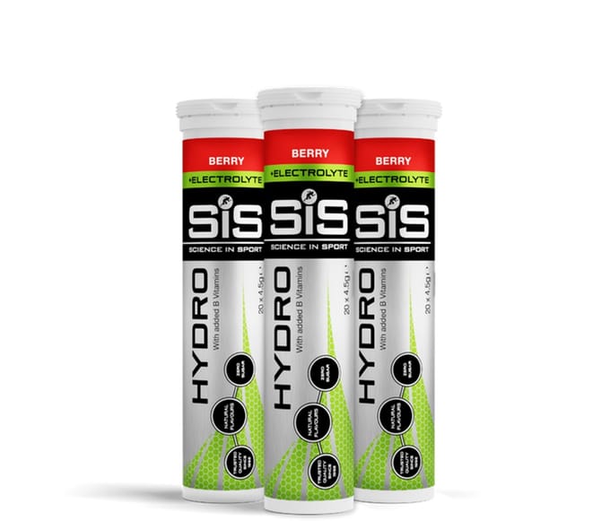 Science in Sport Hydro Tabletten, Bessen, Pak van 3