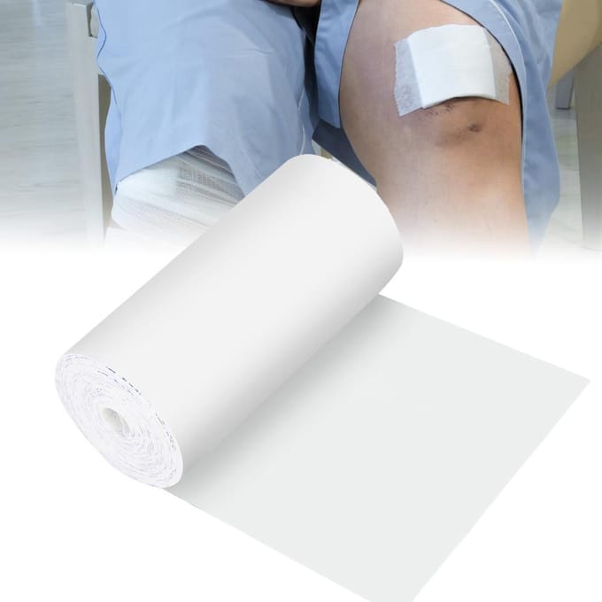 Niet-geweven Kleefband Ademende Eerste Hulp Wondfixatietape voor Thuis (15cm x 10m) white