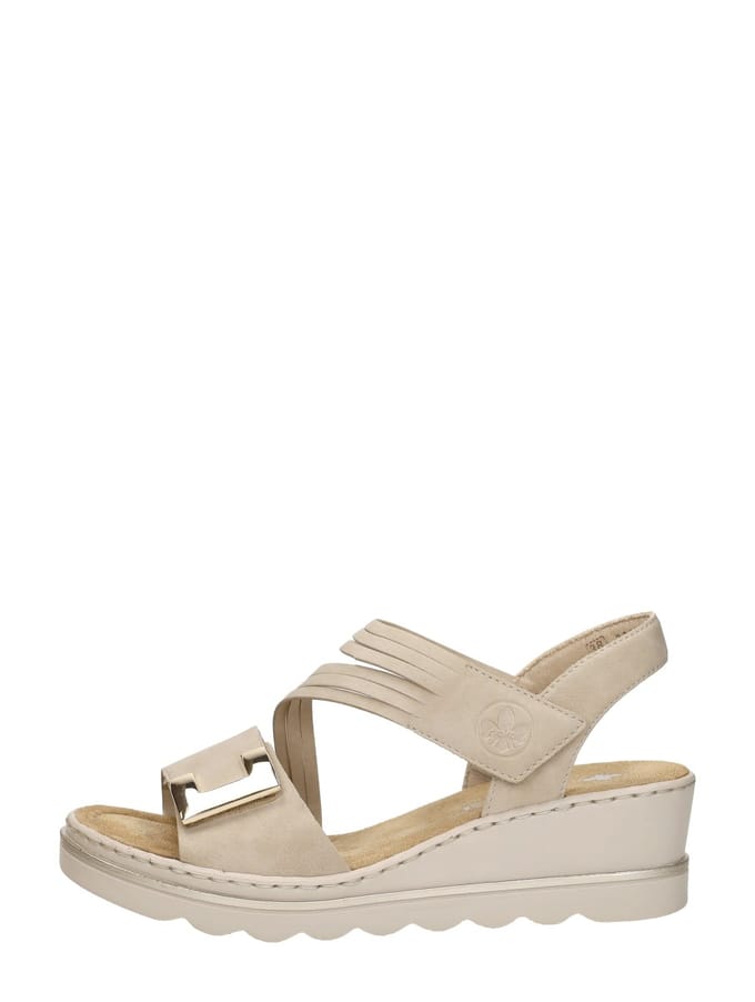 Rieker Sandalen Plat Sandalen Plat - beige - Maat 37