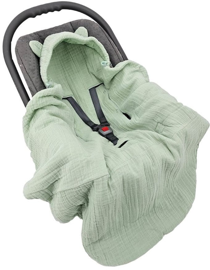 Sleeping bag for car seat with 3- and 5-point belts, MINT