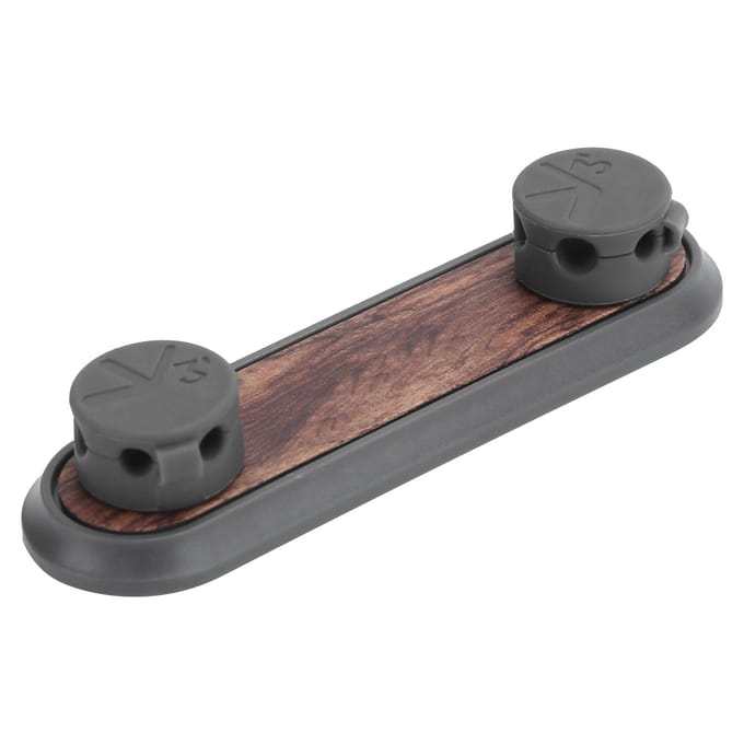 Magnetische Kabelclips Multifunctionele Desktop Kabelmanagement Organizer voor Thuis Kantoor Auto GebruikWalnoot gray