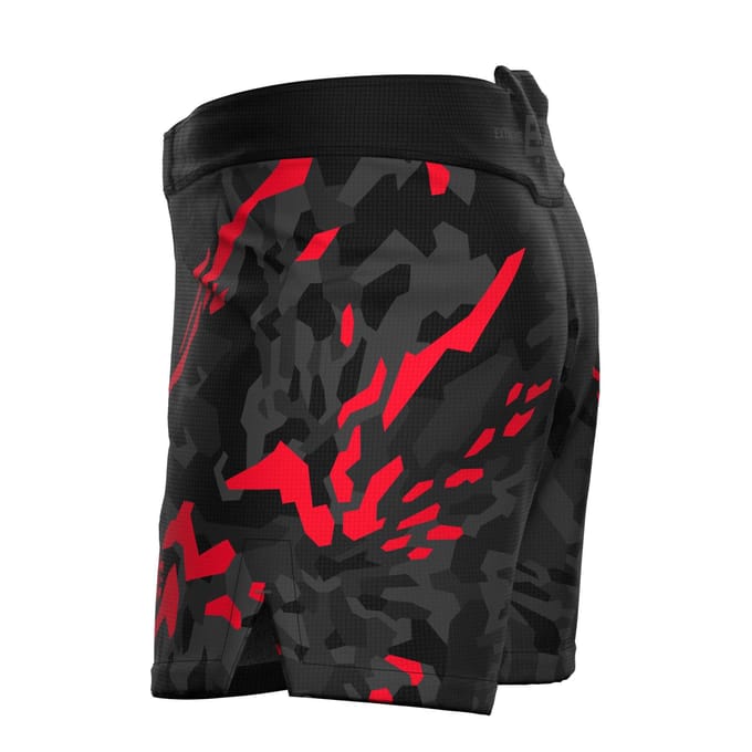 Extreme Hobby Black Panther - Athletic Short - MMA - BJJ - Czarno-Czerwone