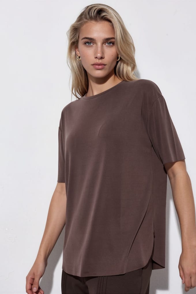 Losse Pasvorm Crew Neck T-shirt