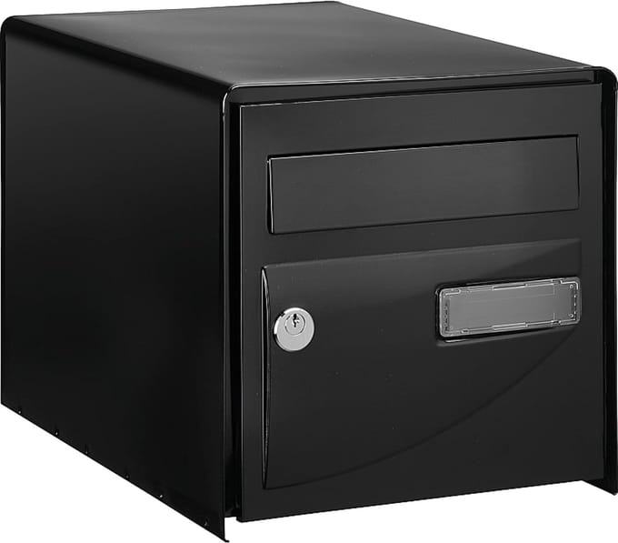 Compacte Brievenbus - Post Ontvanger - Brieven Post - Afsluitbaar Ontwerp - Zwart