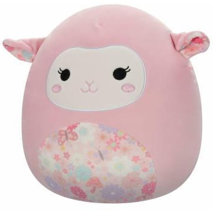 Squishmallows - Lala Pink Lamb W/Floral Ears and Belly 30cm Plush