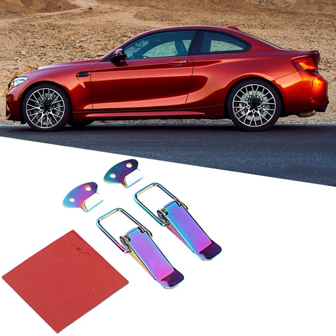 Clip de Verrouillage de Capot de Voiture Violet Latch Rapide Pince d'Aile Crochet Pièces Auto Universelles red