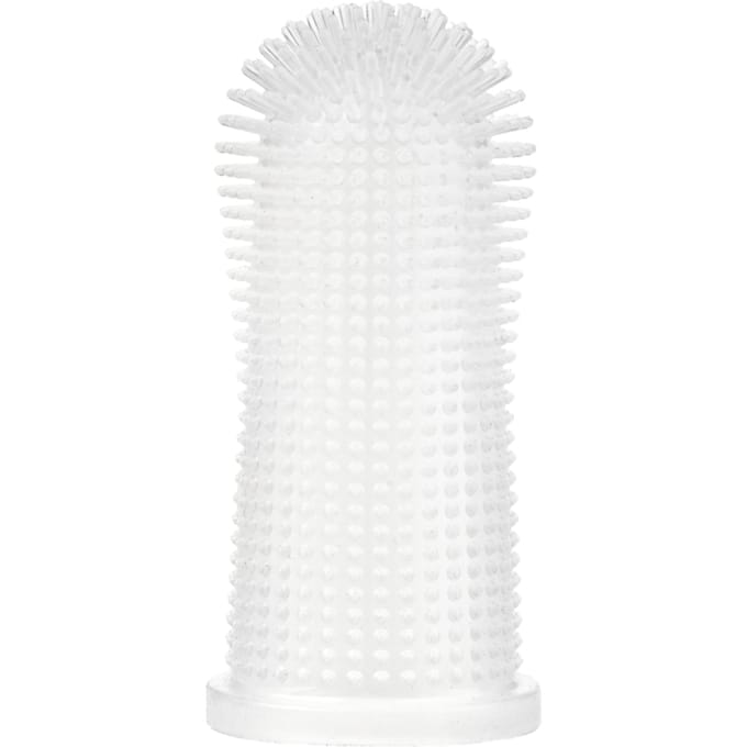 kooa siliconen vingertandenborstel L 5 cm, 1 stuk, voor honden
