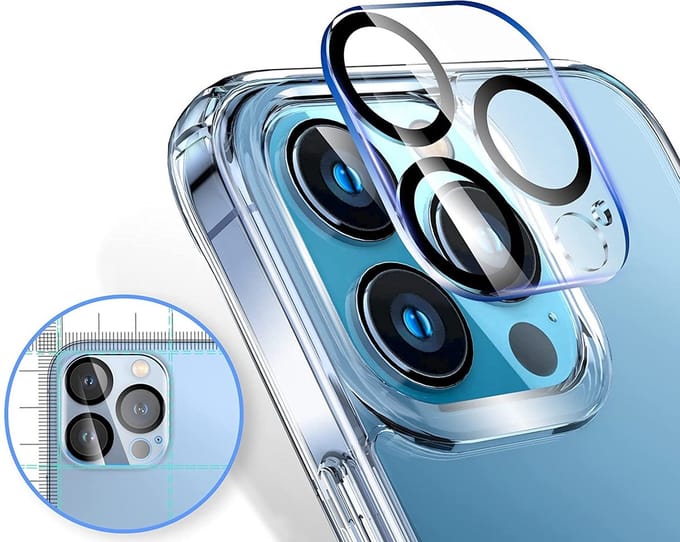 Camera Lens Protector - Geschikt voor iPhone 13 Pro Max - Screenprotector - Gehard Glas - Extra Sterk