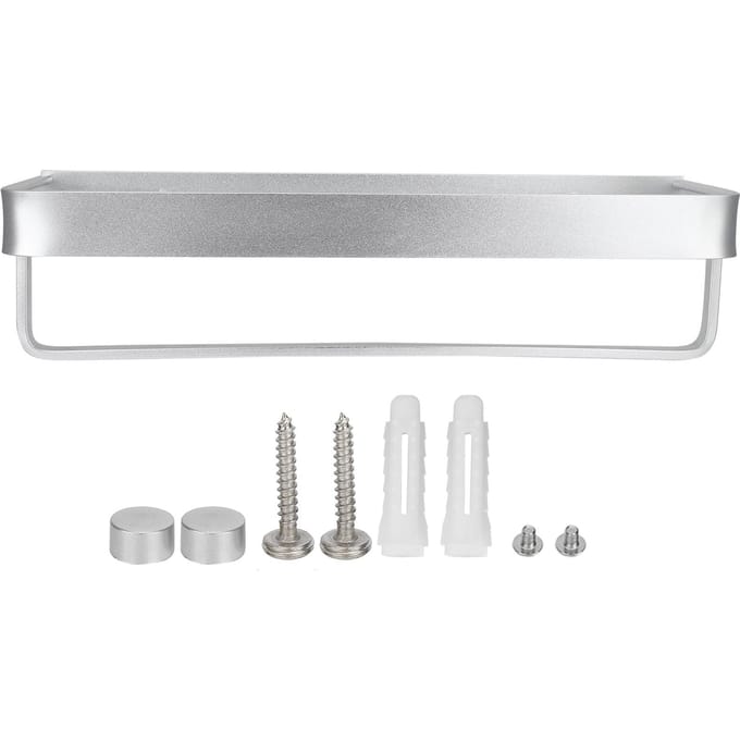 Wandgemonteerd Opbergrek Doucheplank Multifunctionele Opberg Houder voor Keuken Badkamer(40 cm white