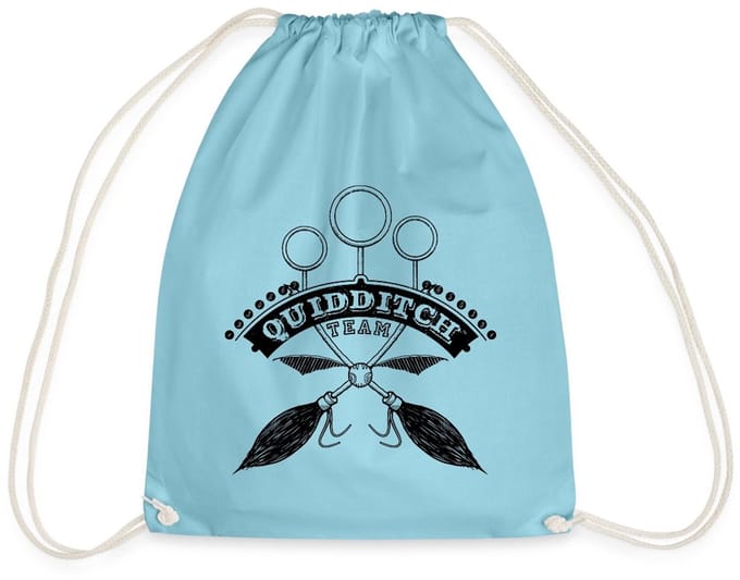 Harry Potter Quidditch Team black Gymtas