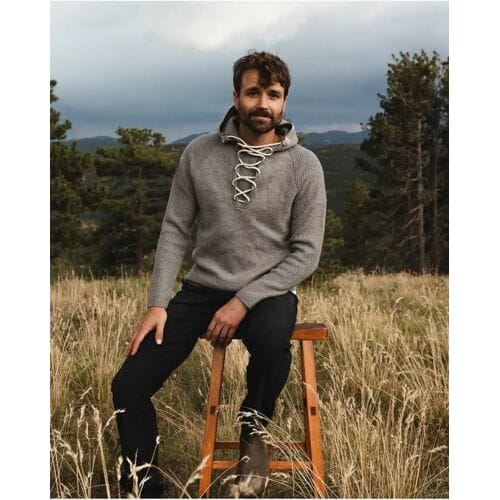 Amundsen Boiled Hoodie Laced Heren (Maat - M, Kleur - Light Grey)