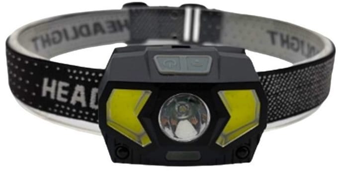 Lightbeam Led-Cob accu hoofdlamp met ingebouwde accu 6 functies