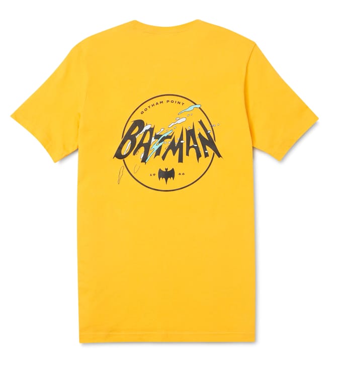 Batman Surf's Up Logo Gotham Point t-shirt - Geel - M