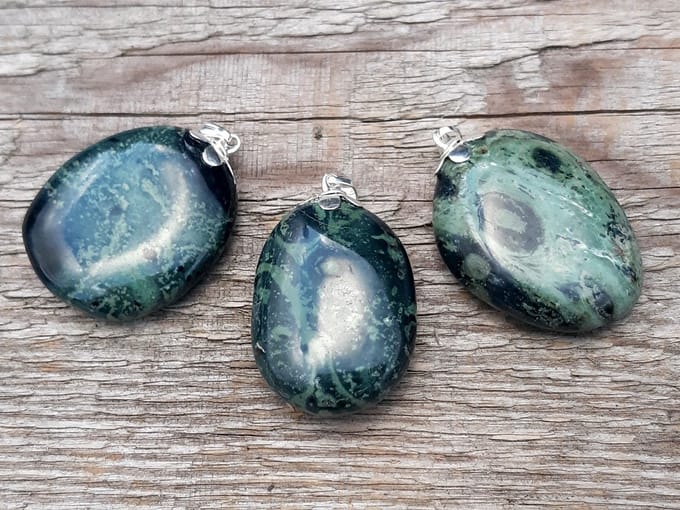Edelsteen Jaspis Kambaba amulet hanger