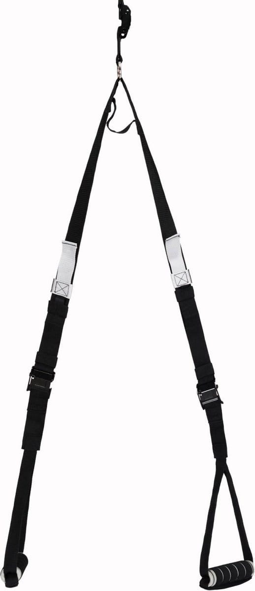 Taurus Slingtrainer - Suspension trainer – Verstelbaar tussen 100cm en 200cm – Lichaamsgewicht trainer – Pull up – Push up – Sling – optrekken