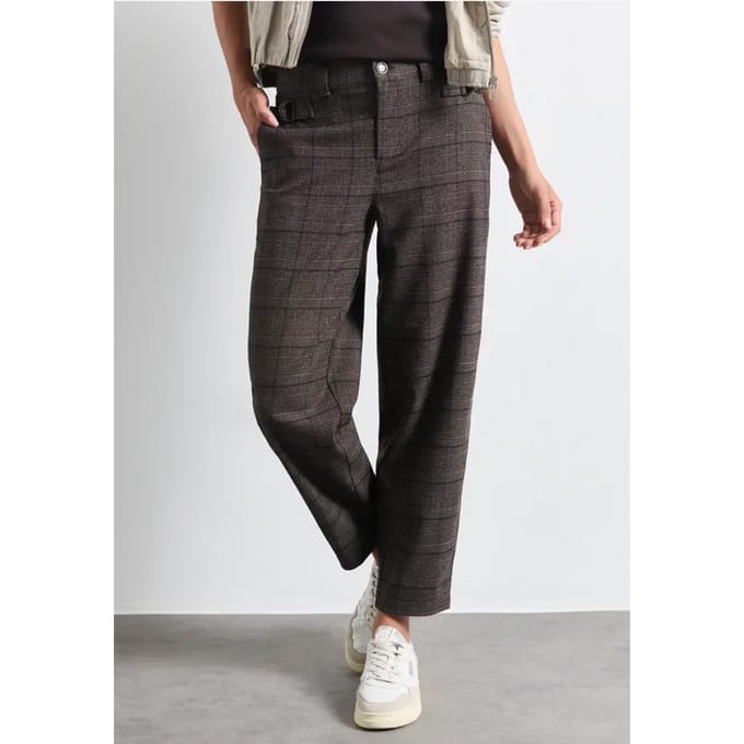 Barrel Leg broek met gespdetail