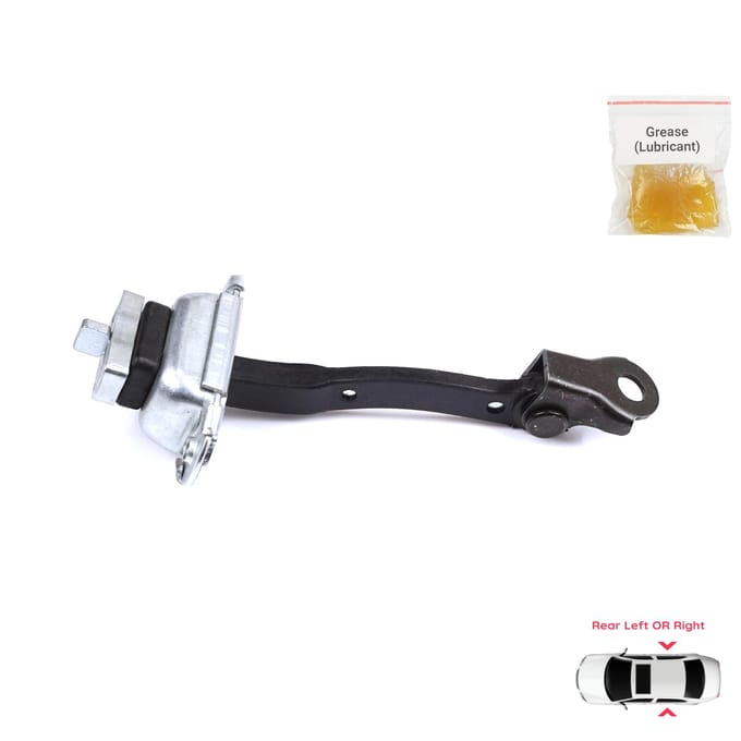 BDP1366 Butée de porte arrière Vérin de retenue Sangle de limitation pour Toyota Yaris Echo Verso FunCargo Vitz Platz MK1 P1 P2 2003-2005 Facelift