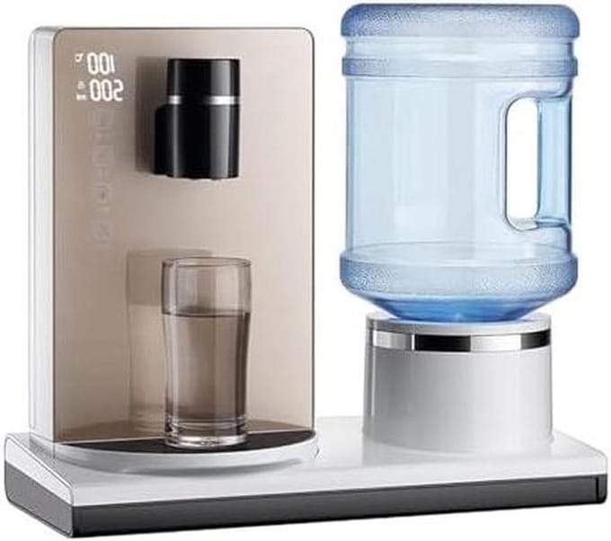 Warmwaterdispenser - Direct warm water apparaat - Dranken bereiden - Snelle verwarming - Desktop model - Goud