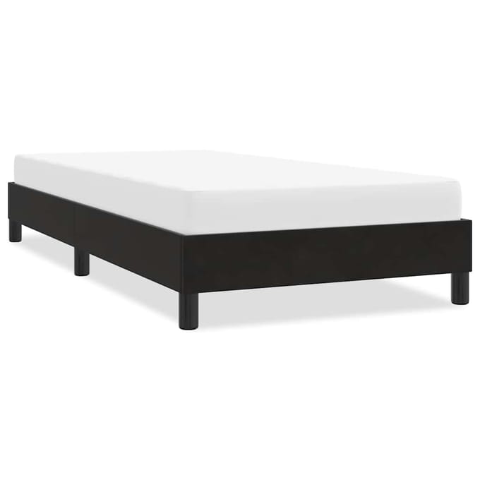 vidaXL - Bedframe - zonder - matras - 90x220 - cm - fluweel - zwart