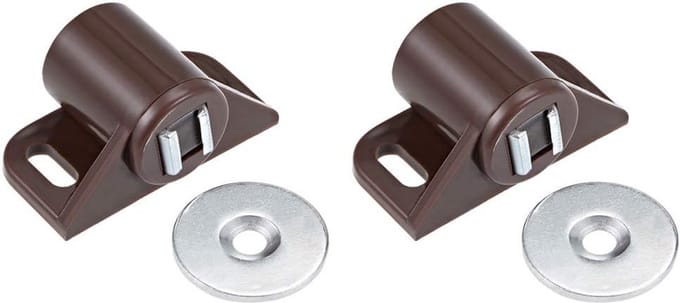 Magnetische Sluitingen voor Kastdeuren en Laden - 2 Stuks Bruin