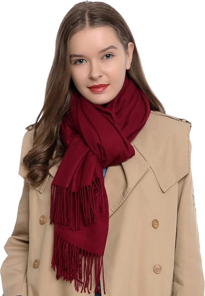 Dames Sjaal Effen Kleur Zacht 185 x 65 cm Winter Herfst Sjaal