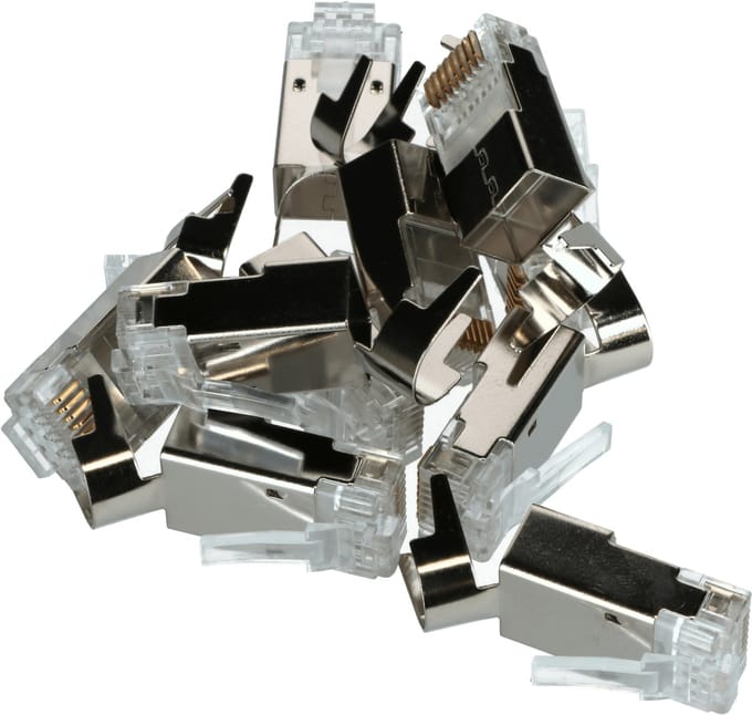 DANICOM FTP CAT6 RJ45 Connector - voor soepele kern - 10 stuks